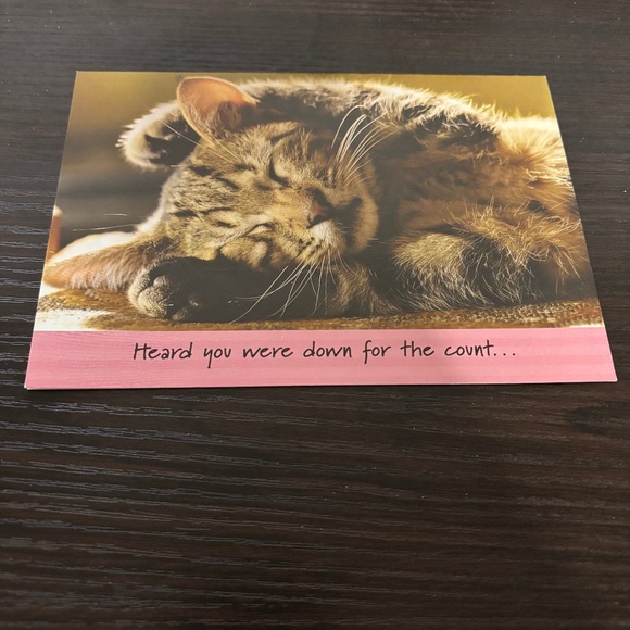 Cat Get Well Card - Picture 1 of 2